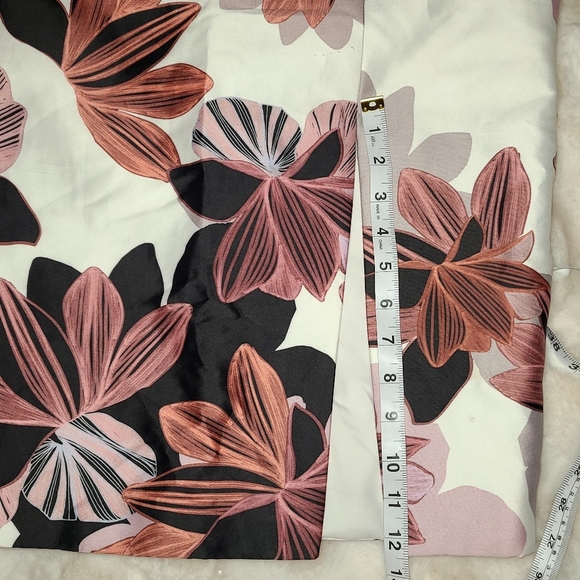 KEEPSAKE white floral Strapless Sheath Dress with Slit - Picture 11 of 11